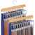 TOPIA HANGER 40 Hooks Belt Tie Hanger Space Saving for Closet, 2 IN 1 Belt Ties Racks Max 60 Belts with 60 Ties Capacity, Curved with Flat Hooks for Belts,Ties,Bras,Closet Organizers and Storage CT70N