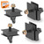 Bottom and Top Engine Mount Rubber Damper Kit Compatible with Yamaha YXR660 Rhino 660 Grizzly 660 2002-2008 5UG-21485-00-00