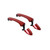 HUYILUN0104 Red 1 Lot 4 Doors Exterior Handle Outer Door Handle Compatible with Hyundai Sonata 2011 2012 2013 2014