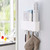 Yamazaki 4844 Magnetic Storage Box, Tower, Wide, White, Approx. W9.6 x D7.2 x H4.1 inches (W24.5 x D7.2 x H10.5 cm), Tower, Small Items, Includes Dividers, Hook Included