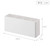 Yamazaki 4844 Magnetic Storage Box, Tower, Wide, White, Approx. W9.6 x D7.2 x H4.1 inches (W24.5 x D7.2 x H10.5 cm), Tower, Small Items, Includes Dividers, Hook Included