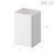 Yamazaki 4848 Magnetic Storage Box, Square, White, Approx. W 2.8 x D 2.8 x H 4.1 inches (7 x 7.2 x 10.5 cm), Tower Storage for Small Items, Dividers Included, Hook Included