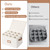 StorageWorks Stemware Storage Cases, Hard Shell Wine Glass Storage Box with Dividers for Glassware, Crystal, and China Holds 12 Standard Size Wine Glasses, 1 Pack, Beige