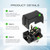 Air Compressor Pressure Switch Control Valve, cnaodun 90-120 PSI Air Compressor Switch Equips Four-Port Pressure Regulator Gauge 1/4 NPT Thread