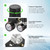Air Compressor Pressure Switch Control Valve, cnaodun 90-120 PSI Air Compressor Switch Equips Four-Port Pressure Regulator Gauge 1/4 NPT Thread