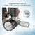 Air Compressor Pressure Switch Control Valve, cnaodun 90-120 PSI Air Compressor Switch Equips Four-Port Pressure Regulator Gauge 1/4 NPT Thread