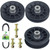 POSEAGLE 2 Pack 532194326 V-Groove Idler Pulley with 532194327 Flat Idler Pulley 532140218 Belt 1/2x84 and Hardware Kit for Husqvarna GTH2448T GTH2454T GTH2648 YTH1848XPT YTH2548XP Lawn Tractors