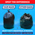 Tasker 55-60 Gallon Trash Bags Heavy Duty, (Value Pack 100 Bags w/Ties) Large Black Outdoor Trash Bags, Extra Large Trash Can Liners, 60 Gal, 55 Gal, 50 Gallon Trash Can Liner Capacity