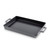 DASH Zakarian by Dash 9"x13" Nonstick Cast Iron Pan with Pour Spout and Removable Silicone Grips for Searing, Baking, Broiling, Grilling and more - Grey