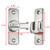 Wocoe Barn Door Latches,Silvery 90/180 Degree Gate Lock,Zinc Alloy Right Angle Door Lock Latch,Flip Gate Latches Hardware,Door Security Sliding Door Latch Lock for Cabinets