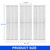 GGC Stainless Steel Grill Grates for Chargriller 3001, 5050, 3008, 3030, 4000, 5252, 19 3/4" Grill Grates Replacement for King Griller 3008, 5252 and Others, 3 PCS Cooking Grid Grates for Chargriller