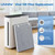 4 Pack Vital 100 Replacement Filter Compatible with LEVOIT Vital 100 Air Purifier, High-Efficiency Activated Carbon Filter Set, Part Number 100-RF