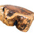 THY COLLECTIBLES Natural Tree Trunk Stump Stool with Live Edge Solid Wood Plant Stand, Stool, Garden Bench, Side Table, End Table (D10 in x H4 in)