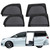 ZATOOTO Car Window Screen for MPV Minivan Truck, 4 Pack Single Layer Covers for Sliding Door Large Square Windows, Shade for Baby Family Pets Camping Sleeping, Black