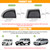 ZATOOTO Car Window Screen for MPV Minivan Truck, 4 Pack Single Layer Covers for Sliding Door Large Square Windows, Shade for Baby Family Pets Camping Sleeping, Black