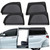 ZATOOTO Car Window Screen for MPV Minivan Truck, 4 Pack Single Layer Covers for Sliding Door Large Square Windows, Shade for Baby Family Pets Camping Sleeping, Black