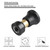 Hose Nozzle, Lichamp Heavy Duty Brass Fireman Style High Power Leak Proof Adjustable Garden Water Sprayer, Suitable for Car Wash, Patio Cleaning, Watering Lawn and Garden, Shower Pets (Black)