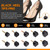 Rustark 30 Pairs High Heel Replacement Tips U Shaped Heel Repair Caps, Shoes Heel Replacement Tips Pin High Heel Repair Tool for Repairing High Heel Shoes