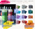 Bulk Giant Tie Dye Bundle 4X Dye Powder 24 Large Bottles 120ML Create Over 100+ Projects Large Group Kit Refill 336 Item Kit