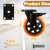 6 Inch Caster Wheels, Heavy Duty Casters Load 2800 Lbs, Industrial Swivel Silent Caster Wheels for Workbench Cart and Furniture Set of 4