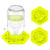 2 Pack Bee Feeder for Mason Jar, Silicone Bee Watering Station, Compatible with Regular and Wide Mouth, Bee Feeders for Hives, Bee Keeping Supplies, Bee Waterer for Outside Garden (Yellow-2pack)
