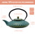 27.1oz Small Cast Iron Teapot,SECHUDO Tea Kettle Coated with Enameled Interior for Stovetop Safe, Japanese Style Cast Iron Teapot with Stainless Steel Infuser for Loose Tea,Flat Pattern(800ml)