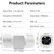MissHoney 2 Inch Inline Fan, 12v Adjustable Speed, 22 CFM Duct Fan Ventilation System for Bathroom, Basement, Shoe Cabinet