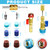 31Pcs R134A Valve Core Quick Remover Installer Tool Set, High Low Pressure AC Valve Core Removal Tool with R134A Valve Core AC Service Port Cap Valve Stem Kit for Refrigerant Air Conditioner System