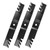 IDEASURE 02005019-X Gator Mulching Blades for 60" Deck, 942-04415 Mower Blades Compatible with Cub Cad-et Z-Force/Tank L60 LZ60 S60 SZ60 Pro Z 100 160-L, Replaces 01005338, 742-04415, 3 Pack