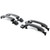 Kojem Gray 1G3 Exterior Door Handles Kit Assembly W/O Passenger Keyhole Compatible with 2011-2022 Toyota Tundra Crewmax/Sequoia (Dark Gray) Replacement for 81295 692100C010 692170C030 692170C010