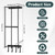 Camping Chair Wall Storage for Garage, Metal Camping Chair Storage Rack Wall Holder, Floating Shelf, 4 Hooks, Stainless Steel, Beach Chair Rack, Umbrella Holder, Garage Chair Organizer, Black