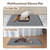 Garoopion Cat Litter Box Mat, Large 34.05×22.5 inch Cat Litter Mat, Waterproof Silicone Pad for Floor, Dark Gray
