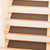 MBIGM 8" X 30" (15 in Pack) Linen Carpet Stair Treads Non Slip Stair Mats for Wooden Stairs - Dark Brown
