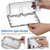 SEWACC Waterproof Outlet Cover Box 2-Gang Adhesive Electrical Socket Protector Weatherproof Splash Guard for Bathroom and Outdoor Use