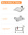 ZPAI Small Clear Area Mat, 3'×3' PVC Waterproof Hard Floor Mat for Under Refrigerator, Under Plant Pots