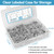 SATANTECH 500pcs Pop Rivets Assortment Kit,14 SAE Sizes Aluminum Rivets (3/32" 1/8" 5/32" 3/16" 1/4"), Assorted Blind Rivets with Reinfored Divider & Labeled Case
