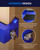 DAYDOOR Professional Cabinet Clamps 4 Pack, Heavy-Duty Cast Steel, Integrated Drill Guide & EVA Protection, Face Frame Alignment Tool for Cabinet Installation & Woodworking, Blue