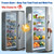 DAYTECH Fridge Door Alarm with Delay 1/2/3/4 mins Adjustable Close Windows Reminder 0-120 dB Refrigerator Alert Wireless Door Ajar Chime for Freezer Fridge Home 1 Set White