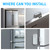 DAYTECH Fridge Door Alarm with Delay 1/2/3/4 mins Adjustable Close Windows Reminder 0-120 dB Refrigerator Alert Wireless Door Ajar Chime for Freezer Fridge Home 1 Set White