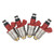 JESBEN FJ342 4Pcs Set Fuel Injectors Nozzles 1 Hole Replacement for Nissan Pickup 2.4L 1995 D21 2.4L 1990-1994 16600-86G00 JS21-1