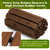 COSIEST 12FT Wooden Garden Pathway, Straight Roll Out Anti-Slip Walkway for Outdoor Decor, Weather-Resistant Flooring Path, Foldable Instant Boardwalk Path for Patio Yard Deck (12FT, Walnut Color)