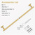 Brushed Gold Towel Bar, 30 Inch Towel Rack for Bathroom Wall-Mounted, SUS304 Stainless Steel, Total Length 32 Inch