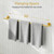 Brushed Gold Towel Bar, 30 Inch Towel Rack for Bathroom Wall-Mounted, SUS304 Stainless Steel, Total Length 32 Inch