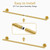 Brushed Gold Towel Bar, 30 Inch Towel Rack for Bathroom Wall-Mounted, SUS304 Stainless Steel, Total Length 32 Inch