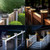 Brightever 4x4 Solar Light Outdoor 4 Packs, Waterproof Solar Powered Post Cap Light for 5x5 Vinyl/Wooden Post with Warm/Cool Lighting, Black 16LEDs Deck Cap Lights for Outside, Garden, Patio, Porch