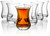 Red Co. Classic Turkish Tea Glasses, 4.5 Ounce - Set of 6