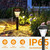GIGALUMI 12 Pack Solar Lights Outdoor Waterproof, Outdoor Solar Lights for Yard, Solar Garden Lights, Yard Decorations Outdoor for Pathway, Patio, Garden, Driveway, Lawn, and Landscape(Warm White)