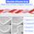 39 Inch Shower Threshold Water Dam Barrier,Silicone Shower Door Bottom Seal for Water Stopper,Flexible Edge Trim for Countertop Water Stopper,Self Adhesive Water Blocker for Bathtub,Transparent