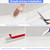 39 Inch Shower Threshold Water Dam Barrier,Silicone Shower Door Bottom Seal for Water Stopper,Flexible Edge Trim for Countertop Water Stopper,Self Adhesive Water Blocker for Bathtub,Transparent