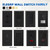 ELEGRP Double Toggle Light Switch, Two Single Pole Electrical Dual Light Switch, 15A, 120V, in-wall On/Off Switch, Self-grounding, Wall Plate is Included, UL Listed (1 Pack, Glossy Black)